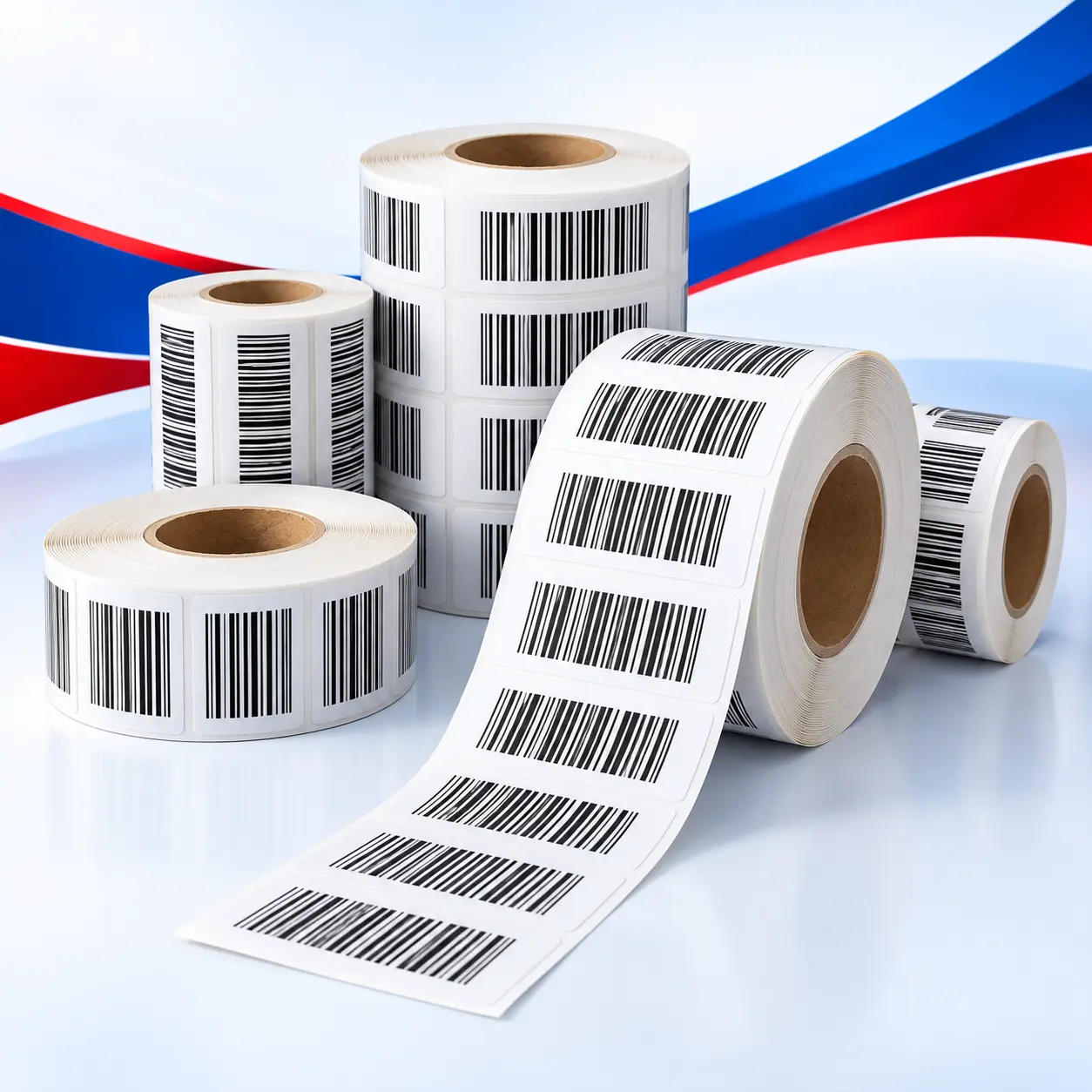 BARCODE STICKERS ROLLS