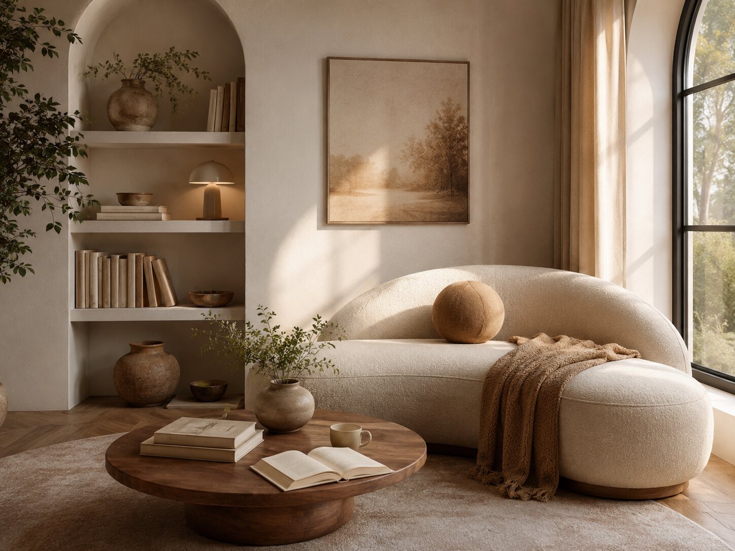 Calm reading nook